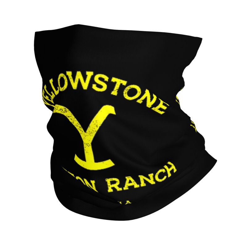 Neck Gaiter Fleece - Yellowstone Dutton Ranch Print Bandana Neck