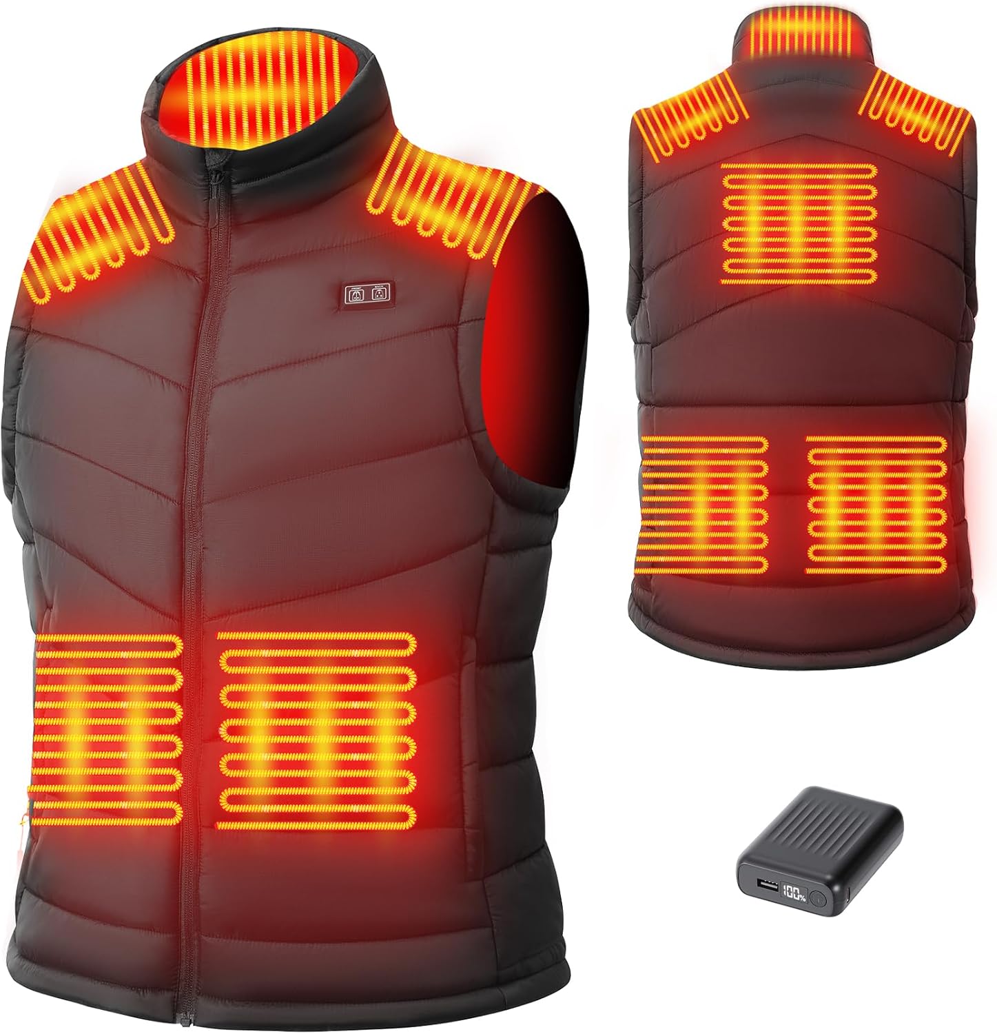 Heated Vest Battery - Men's Heated Vest with 18400mAh 7.4V