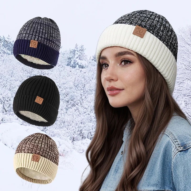 Knit Beanie Hat Warm - Women Brimless Cap Women Men Warm
