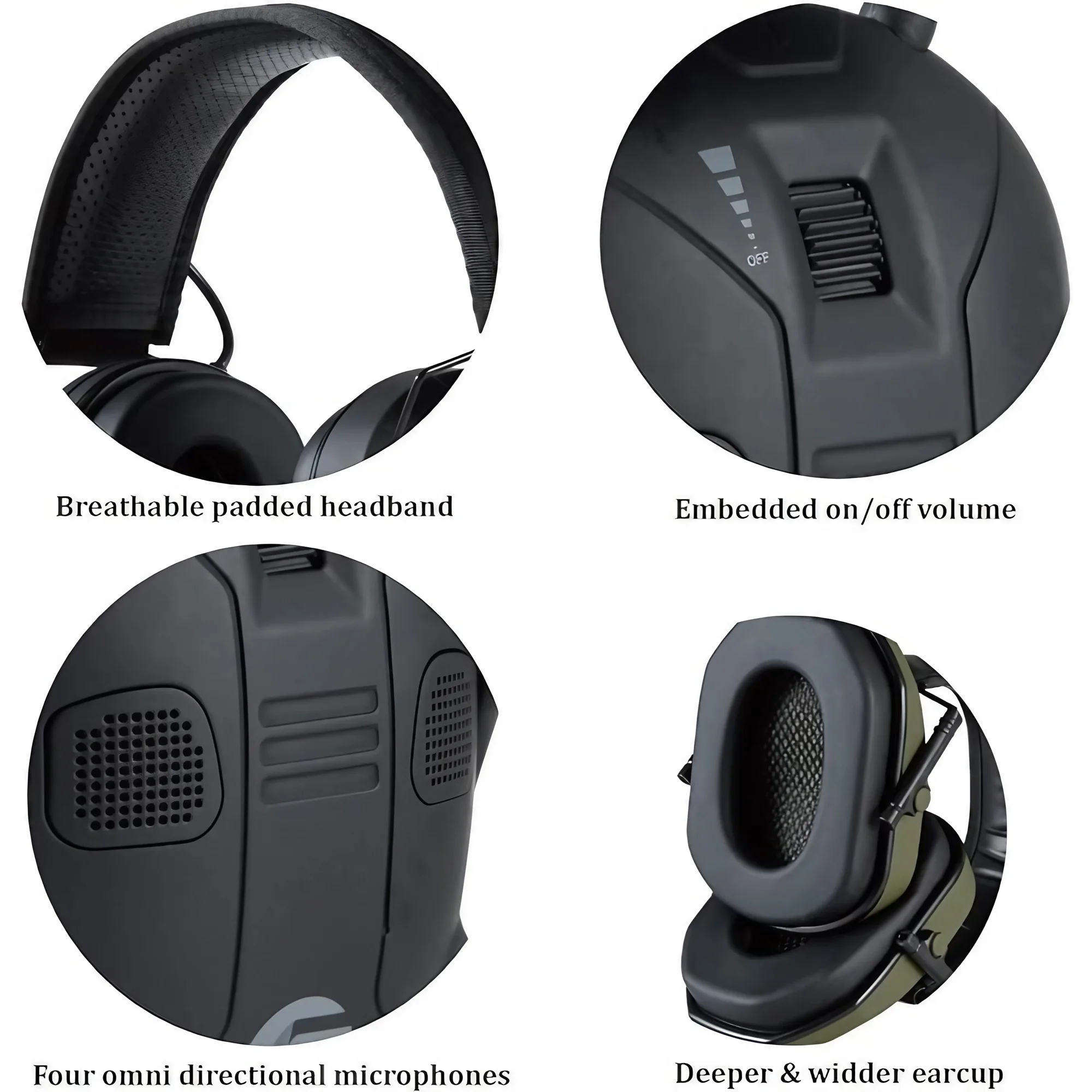Foldable Tactical Electronic S - Earmuffs Foldable incelemesi ve fiyatı