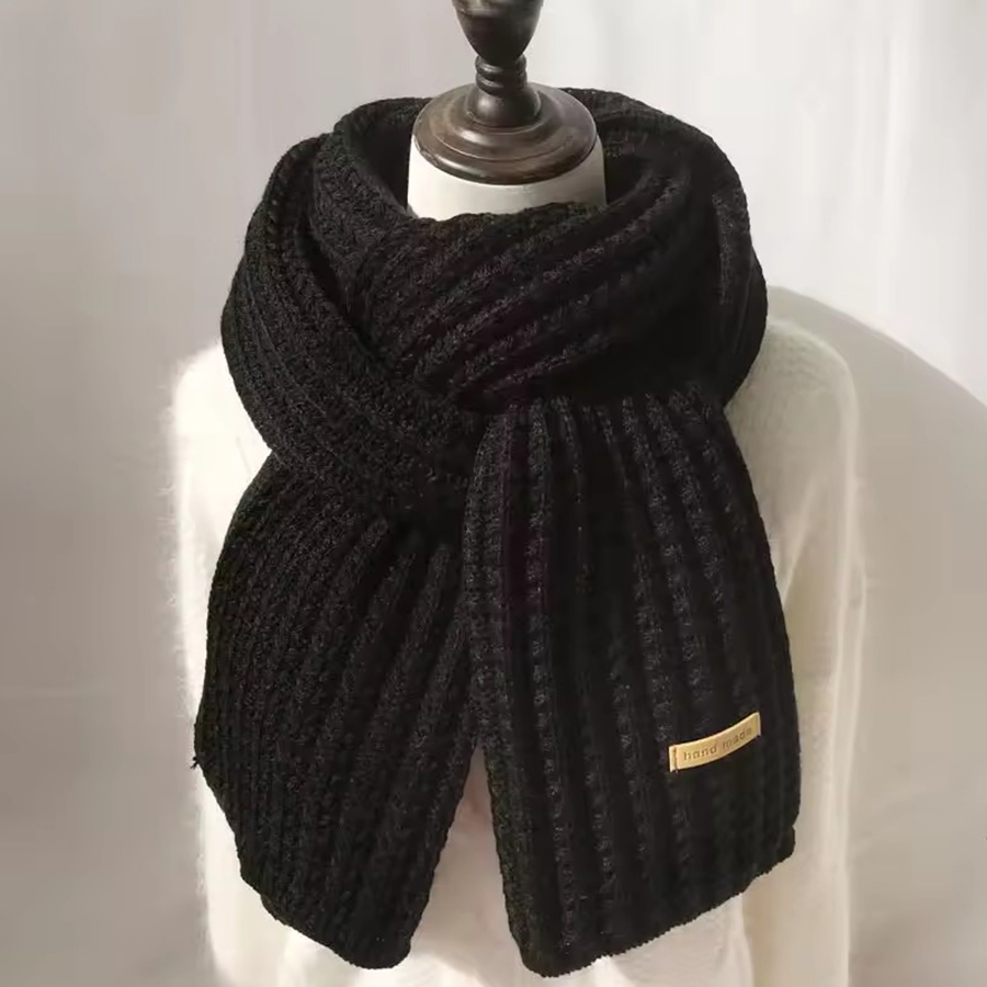 Thick Cable Knit Warm Cashmere - Wool Scarf Men incelemesi ve fiyatı