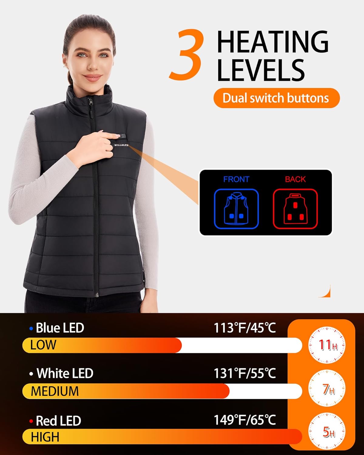 Women Heated Vest with 18400mA - Heated Vest Battery incelemesi ve fiyatı
