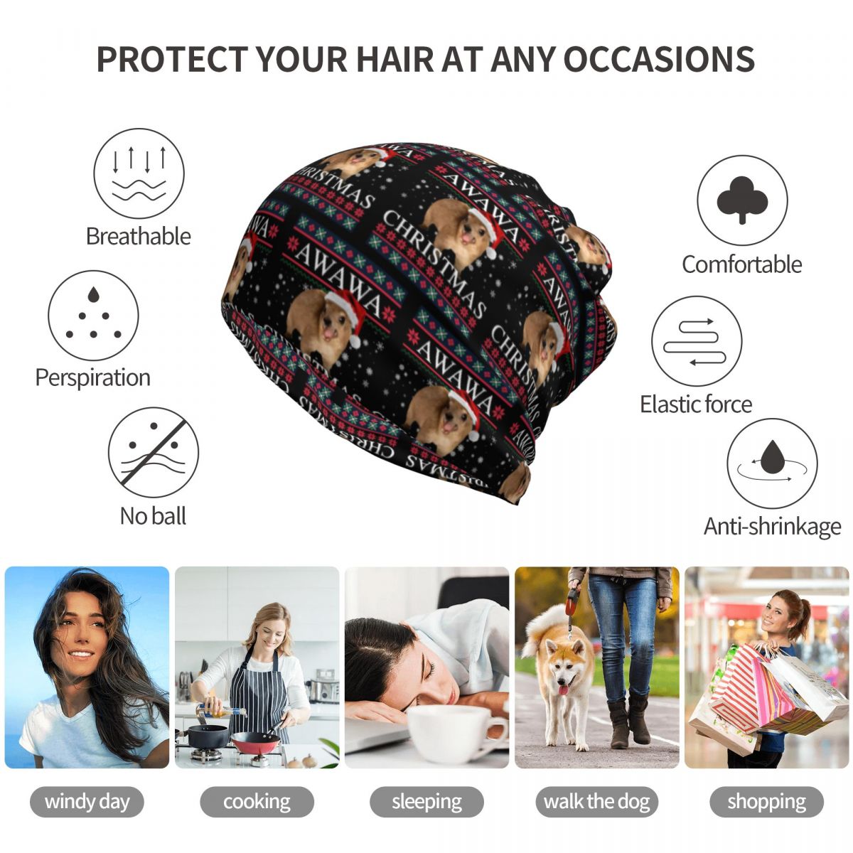 Rock Hyrax Merry Christmas Ugl - Knit Beanie Hat Warm incelemesi ve fiyatı