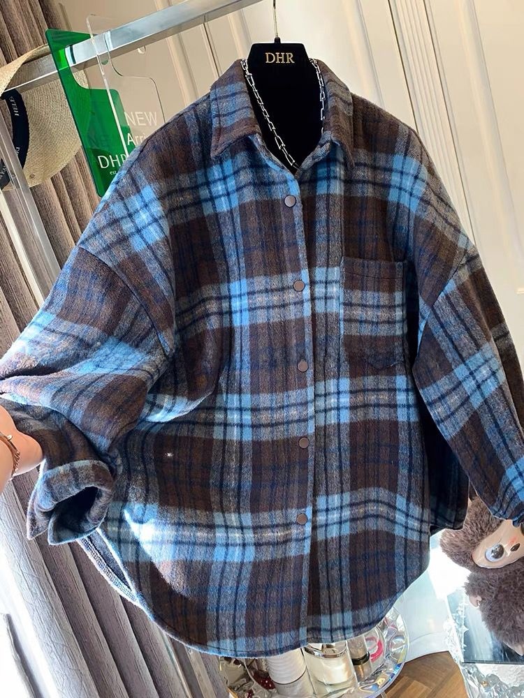 plus Size Women's Plaid Flanne - Flannel Shirt Lined incelemesi ve fiyatı