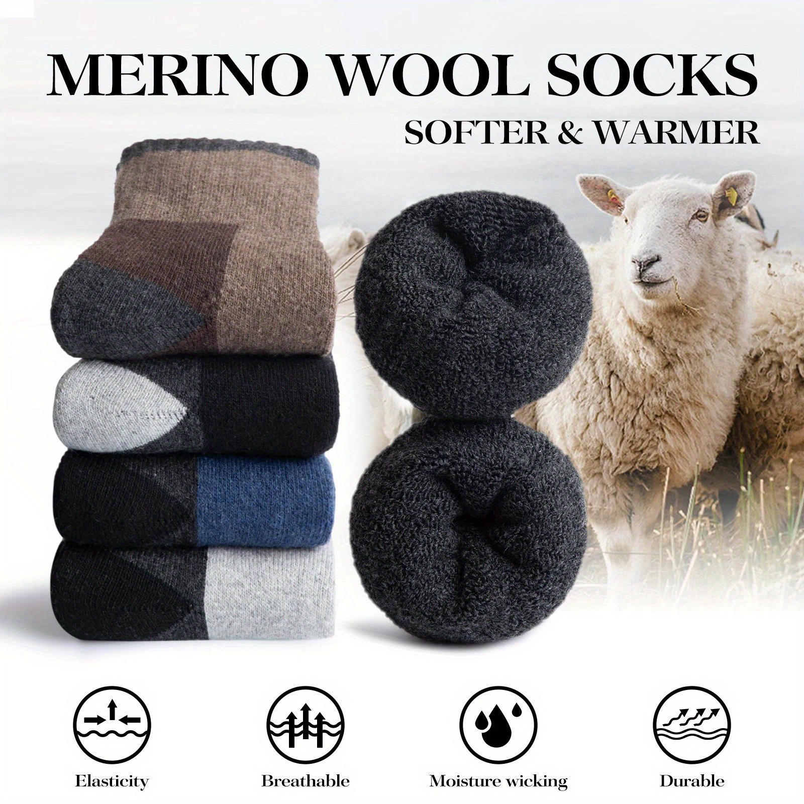 Winter Merino Wool Socks Thick - Thermal Sock Wool incelemesi ve fiyatı