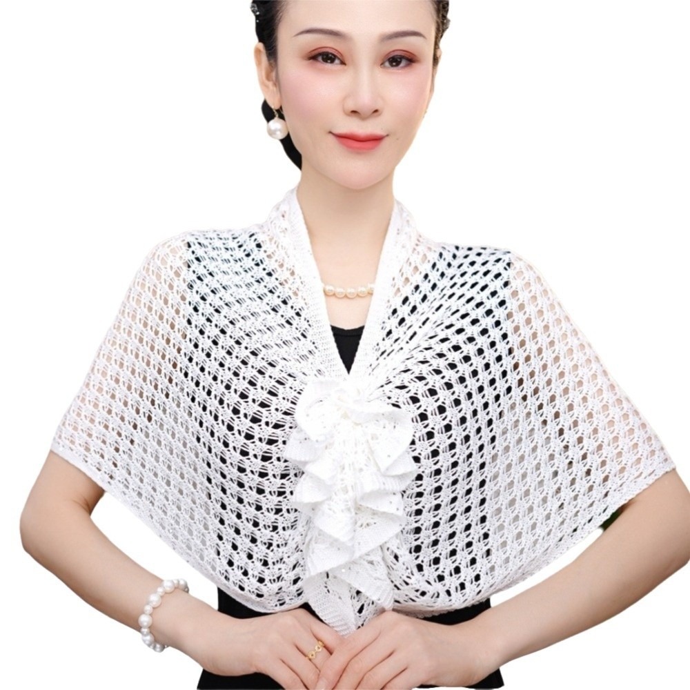 Sparkly Design Hollow Out Card - Shawl Wrap Winter incelemesi ve fiyatı