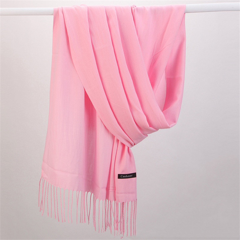 Fashion Solid Color 2023 Women - Cashmere Pashmina Wrap incelemesi ve fiyatı