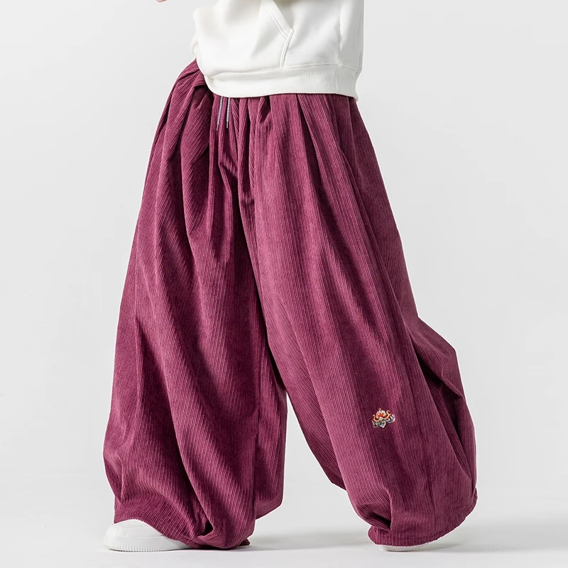 Men Corduroy Wide Leg Pants Me - Corduroy Pant Warm incelemesi ve fiyatı