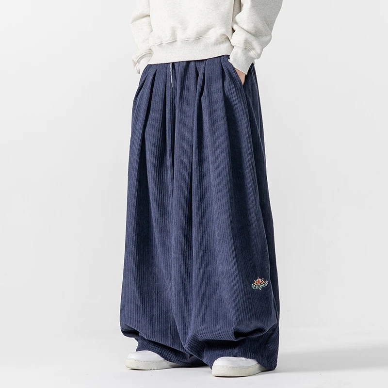 Men Corduroy Wide Leg Pants Me - Corduroy Pant Warm incelemesi ve fiyatı