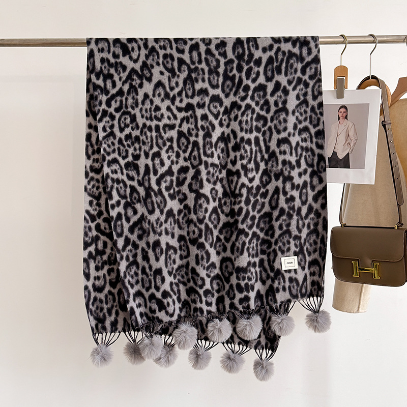 New Luxury Winter Leopard Two- - Cashmere Pashmina Wrap incelemesi ve fiyatı