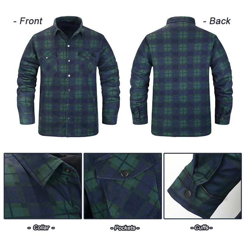 Winter Plaid Shirts For Mens T - Flannel Shirt Lined incelemesi ve fiyatı