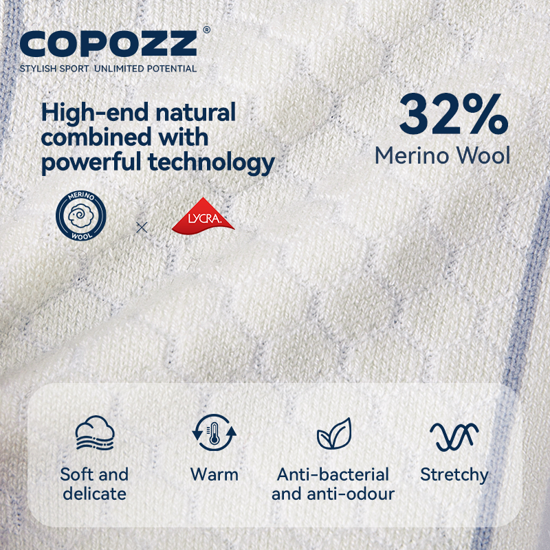 COPOZZ New Winter Ski Socks Me - Thermal Sock Wool incelemesi ve fiyatı
