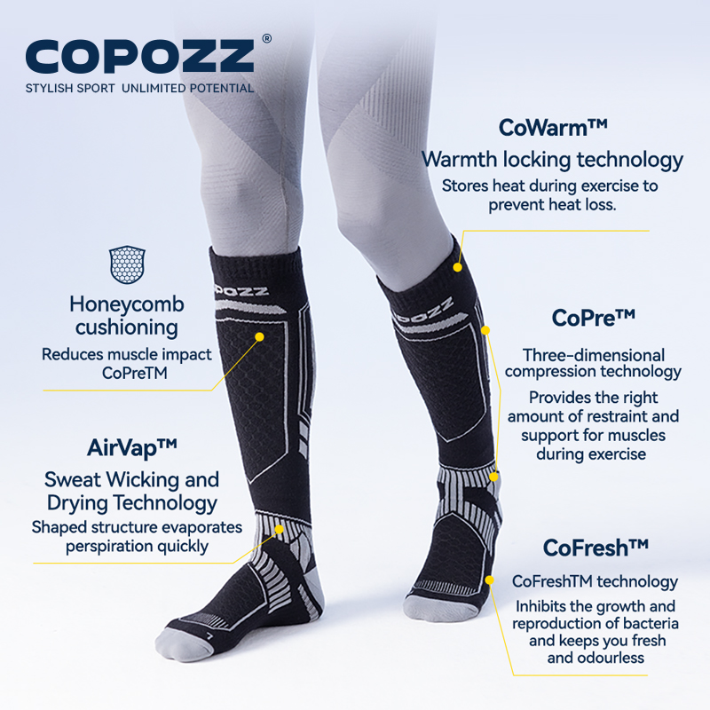 COPOZZ New Winter Ski Socks Me - Thermal Sock Wool incelemesi ve fiyatı