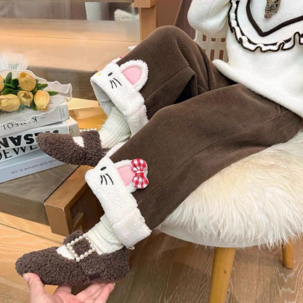 Kawaii Hello Kitty Girls Ins P - Corduroy Pant Warm incelemesi ve fiyatı