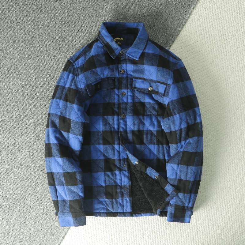 Fall Winter Men's Plaid Flanne - Flannel Shirt Lined incelemesi ve fiyatı