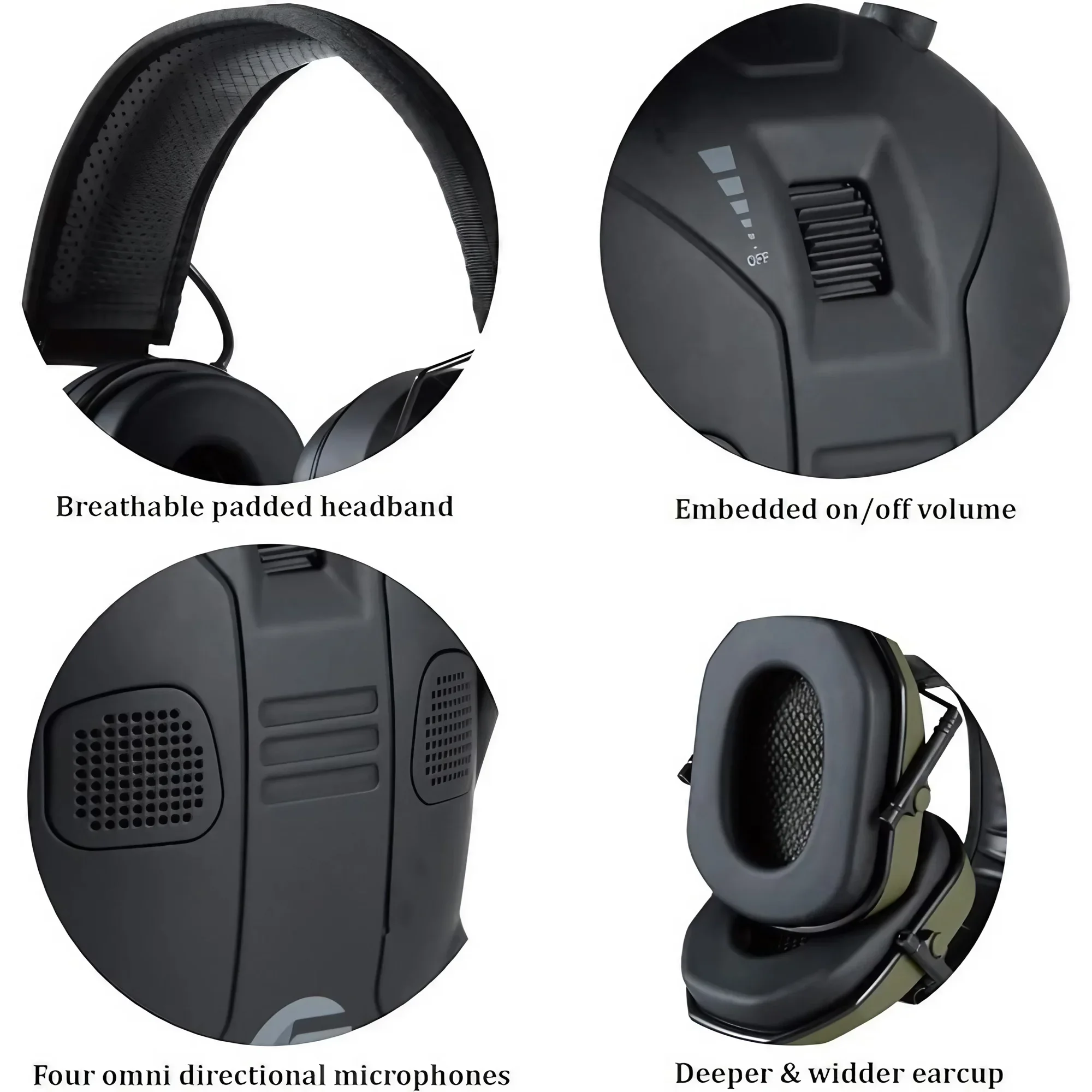 Tactical Foldable Earmuffs 360 - Earmuffs Foldable incelemesi ve fiyatı