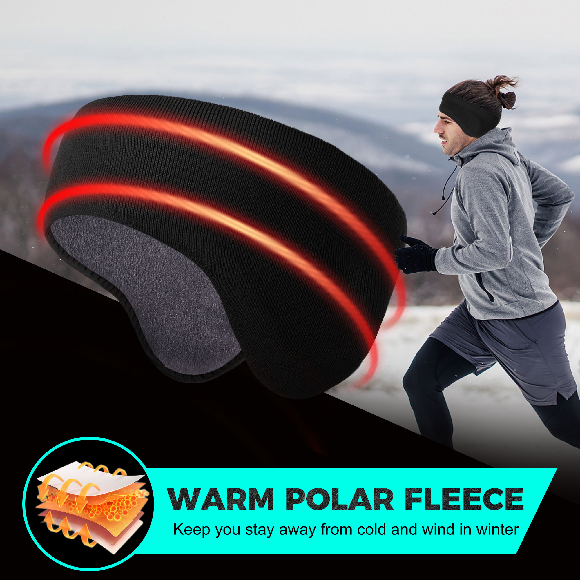 Winter Fleece Bandana Double-l - Winter Headband Fleece incelemesi ve fiyatı