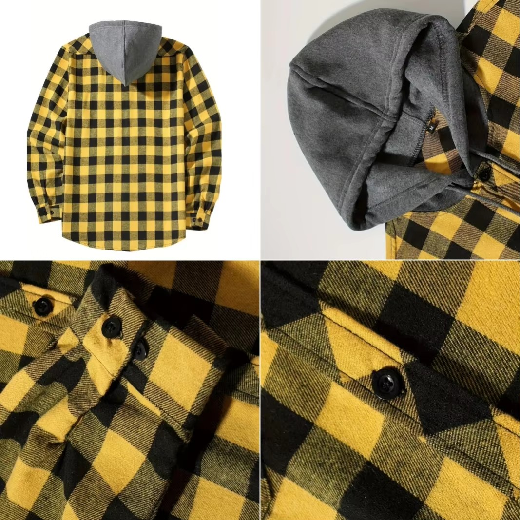 Men's Business Spring And Autu - Flannel Shirt Lined incelemesi ve fiyatı