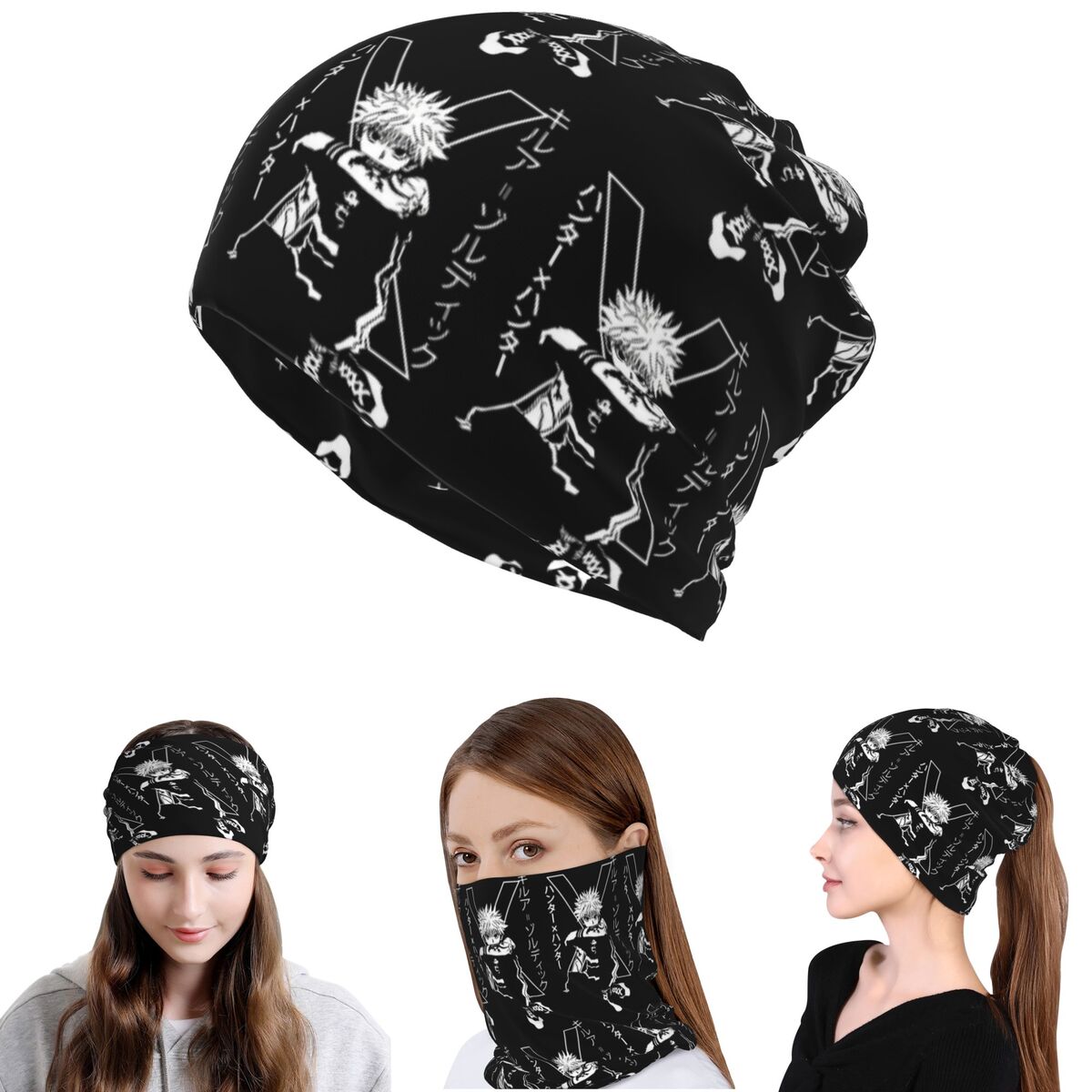 Killua Zoldyck Anime HXH Hunte - Knit Beanie Hat Warm incelemesi ve fiyatı