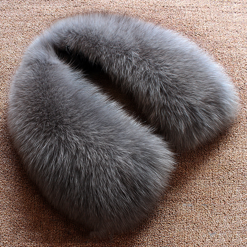 Real wool collar whole fur fox - Wool Scarf Men incelemesi ve fiyatı