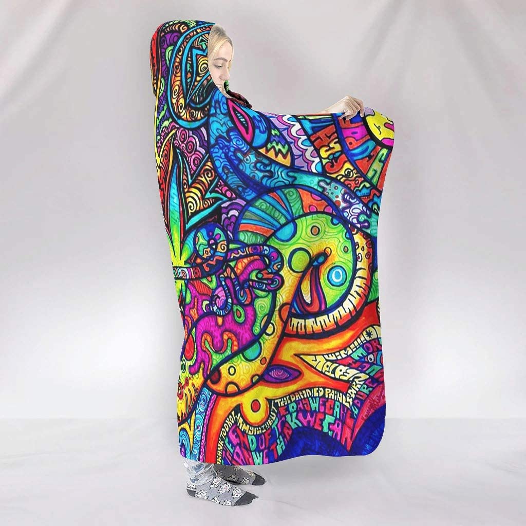 Abstract Bright Trippy Rainbow - Sherpa Hoodie Fleece incelemesi ve fiyatı