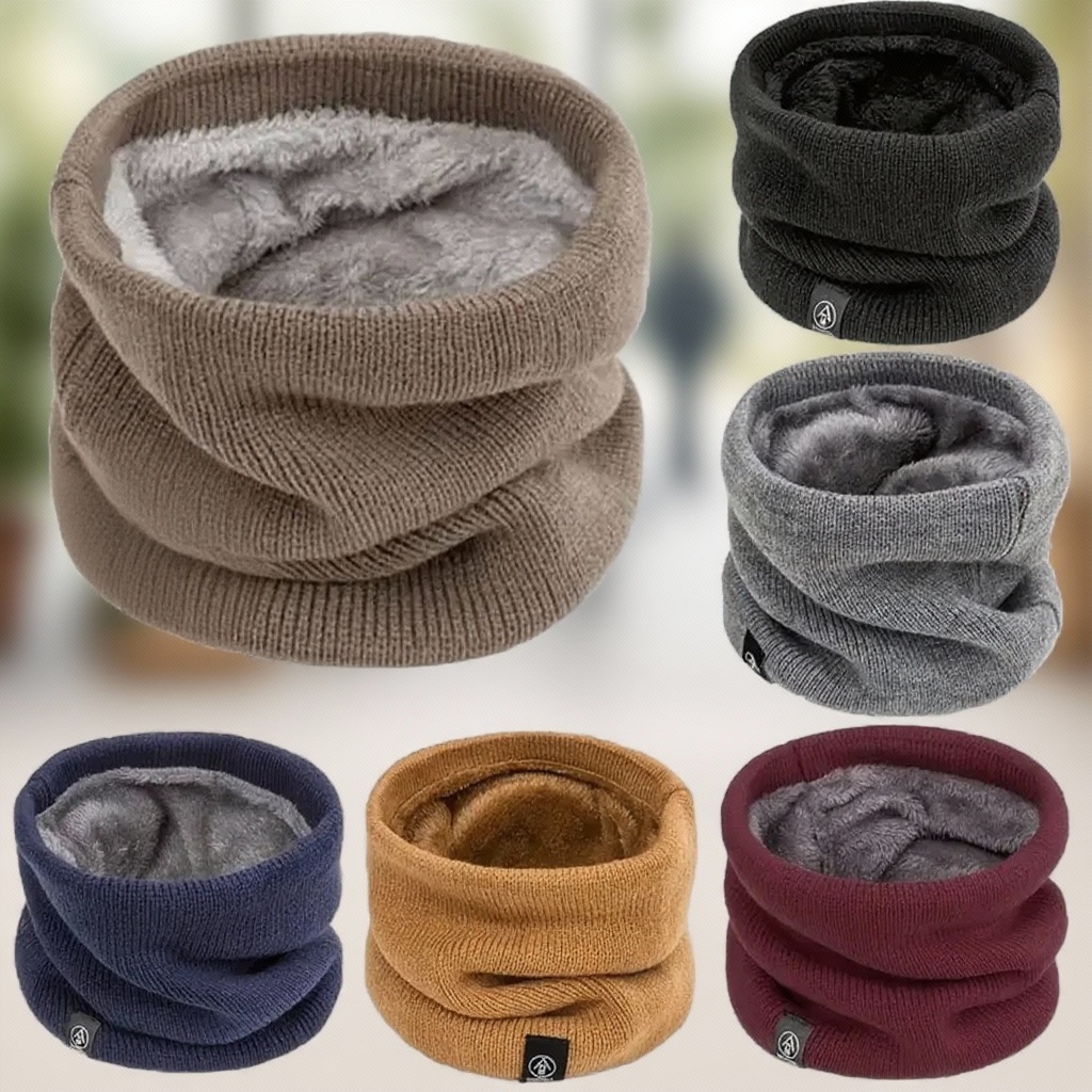 Warm Knitted Scarf Thickened P - Neck Gaiter Fleece incelemesi ve fiyatı