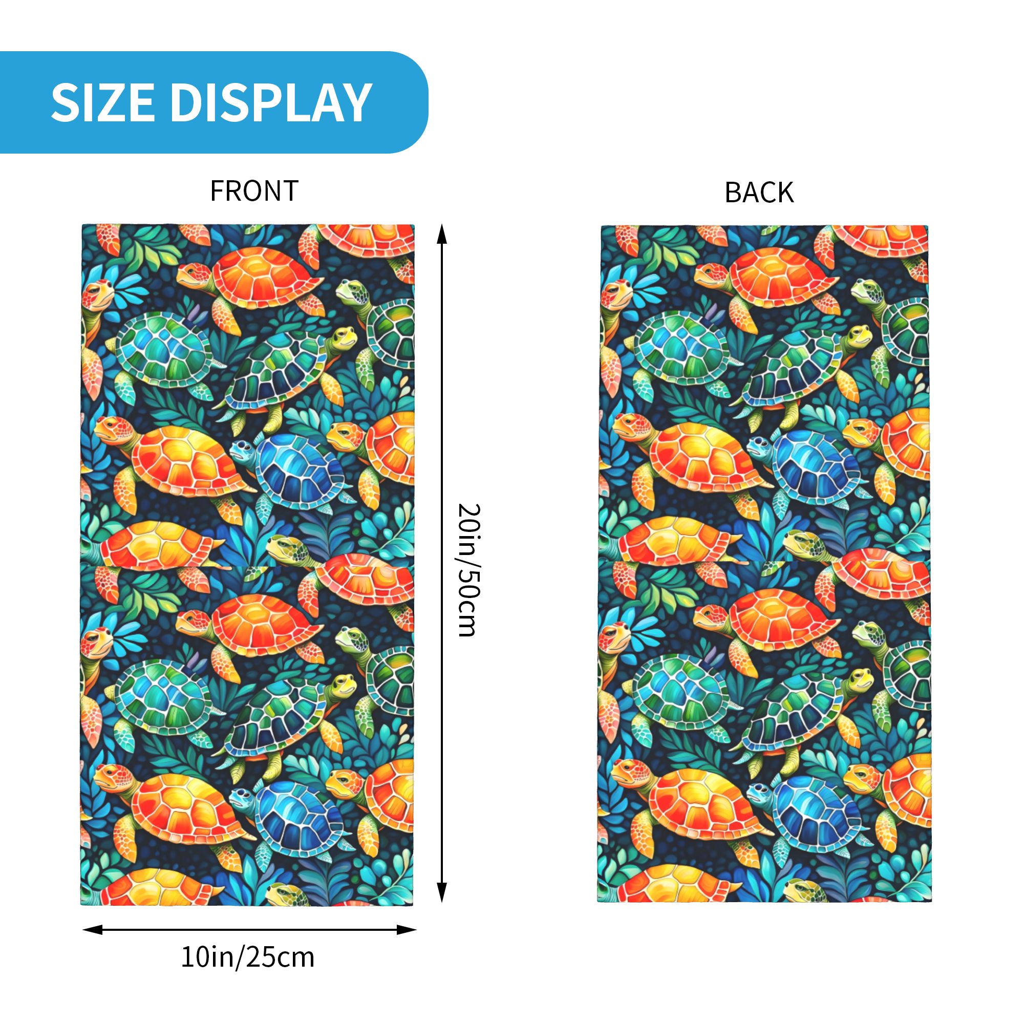 Custom Funny Colorful Sea Turt - Neck Gaiter Fleece incelemesi ve fiyatı