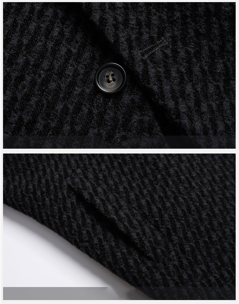Long Coat Men Mens Wool Jacket - Wool Coat Peacoat incelemesi ve fiyatı