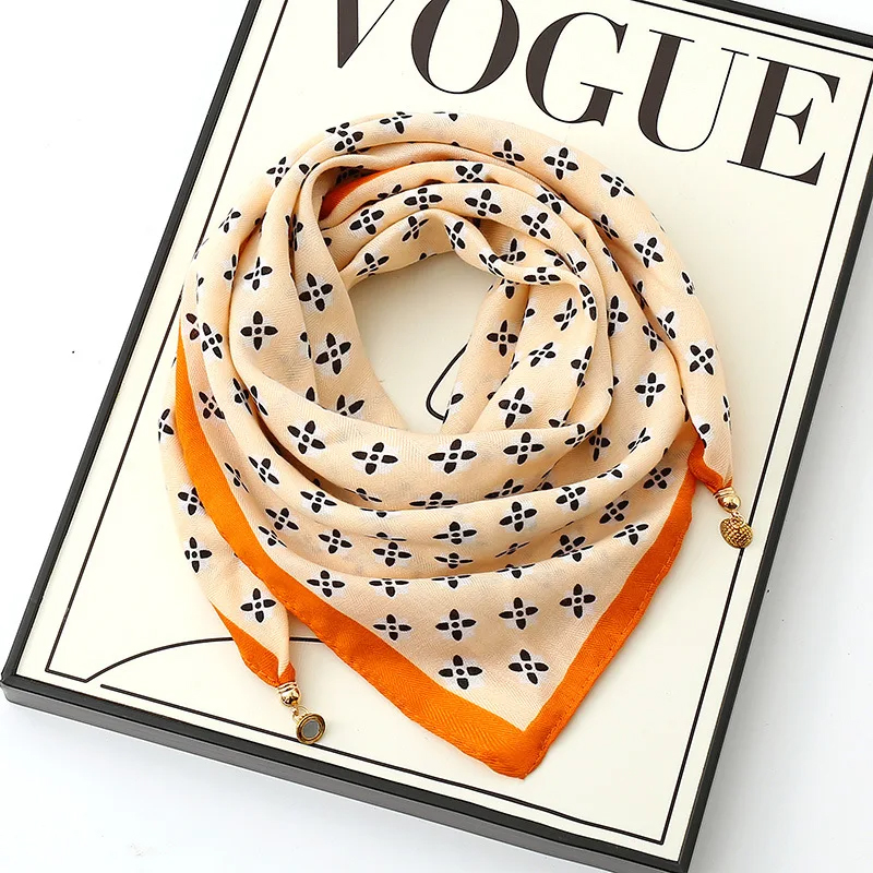 Magnetic Buckle Silk Scarf, So - Shawl Wrap Winter incelemesi ve fiyatı