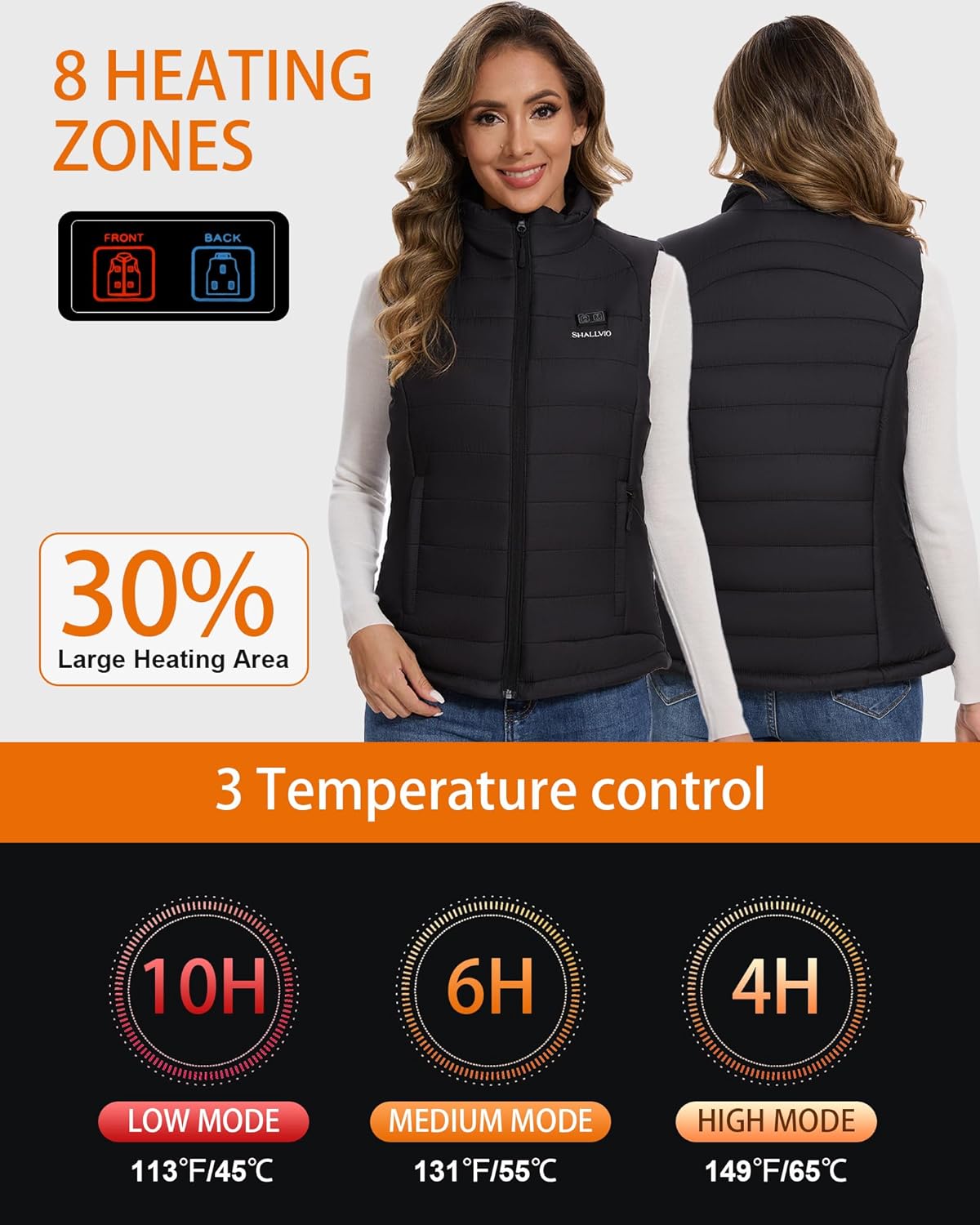 Women's Heated Vest with 16000 - Heated Vest Battery incelemesi ve fiyatı
