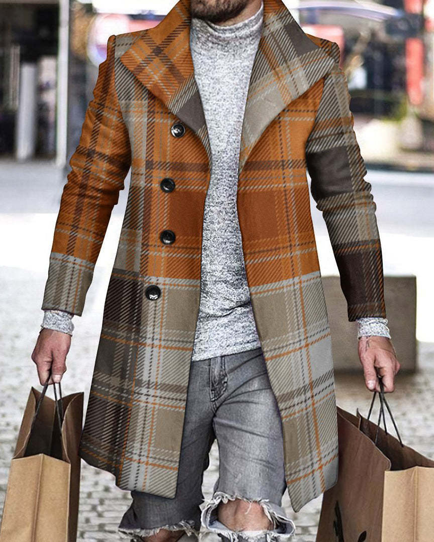 2025 Long Coat Men Mens Wool J - Wool Coat Peacoat incelemesi ve fiyatı