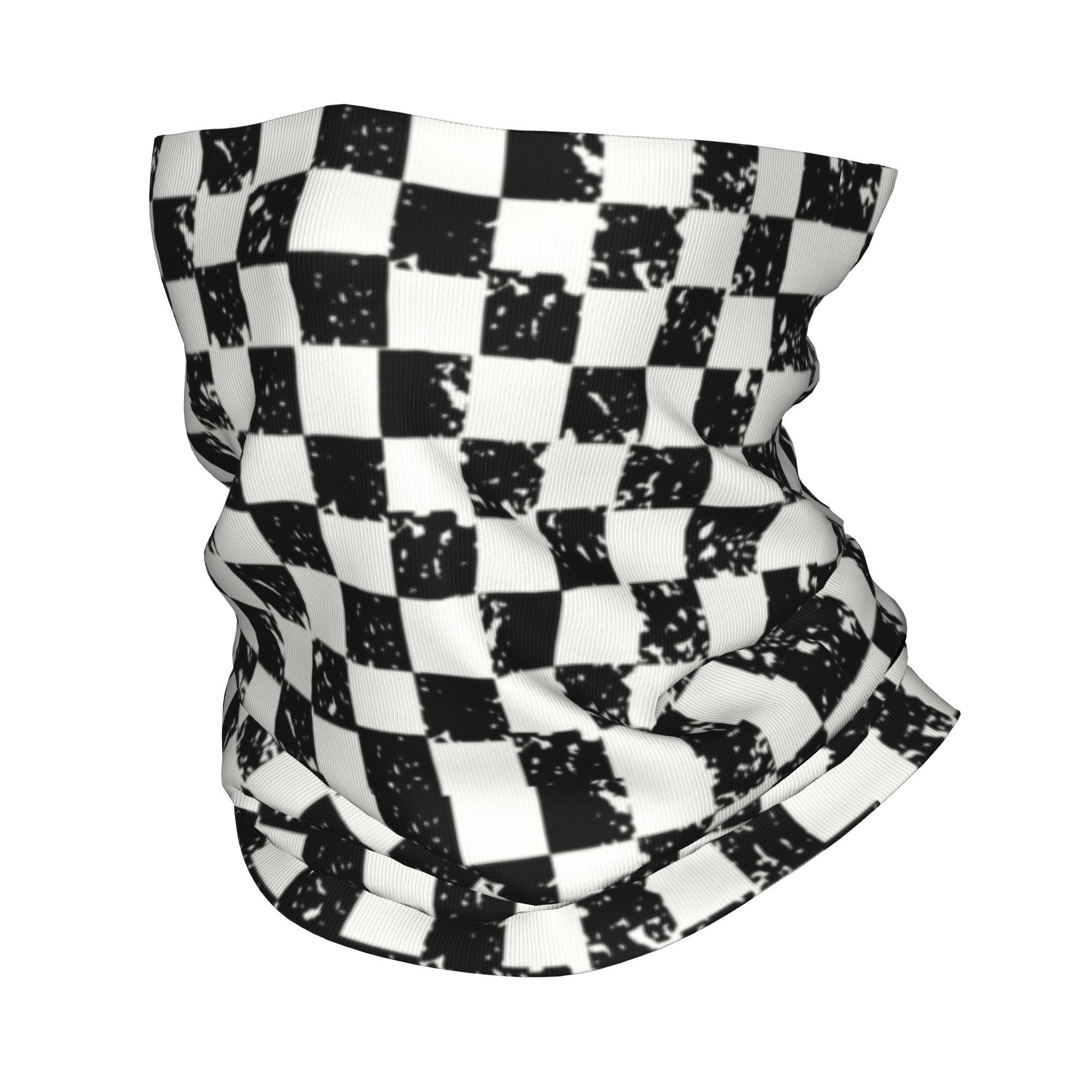 Custom Retro Checkered Flag Wi - Neck Gaiter Fleece incelemesi ve fiyatı