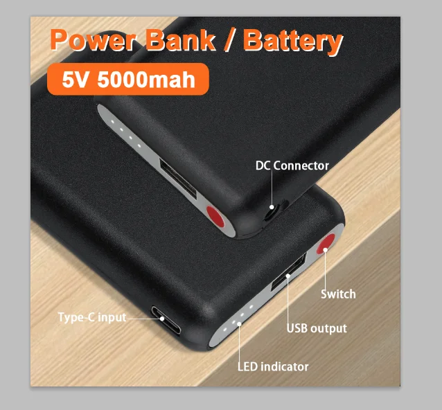5V 5000mAh Heated Gloves Batte - Heated Vest Battery incelemesi ve fiyatı