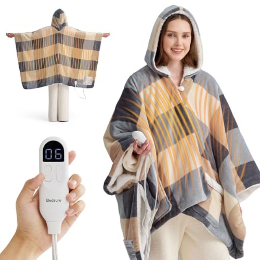 Heated Blanket Wearable Shawl  - Shawl Wrap Winter incelemesi ve fiyatı