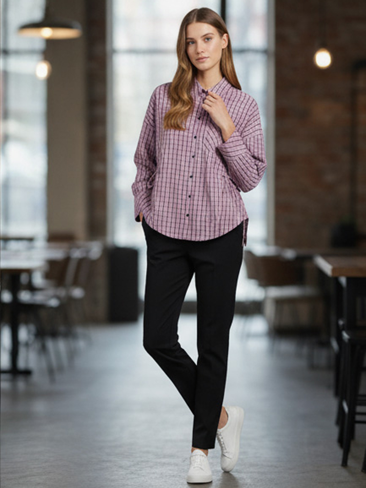 Women's Trendy Plaid Shirt Ele - Flannel Shirt Lined incelemesi ve fiyatı