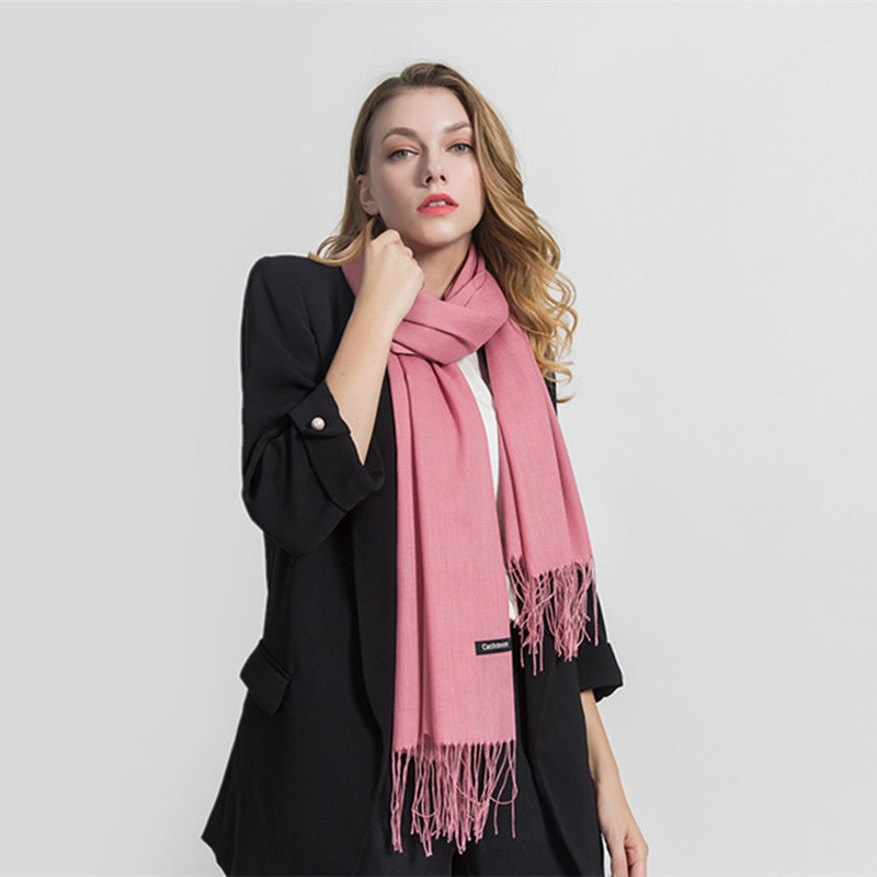 Fashion Solid Scarf Women Cash - Shawl Wrap Winter incelemesi ve fiyatı