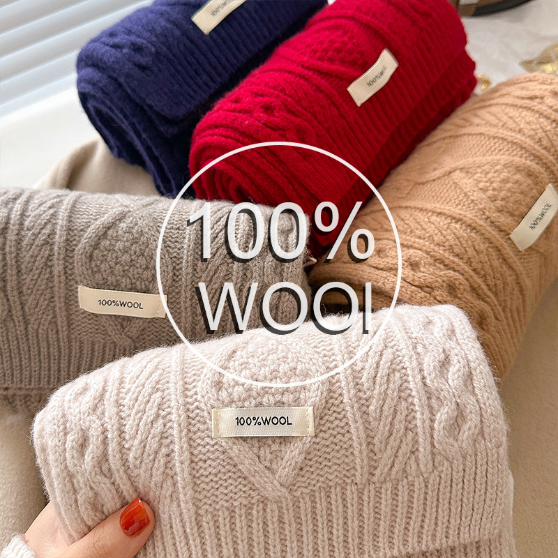 Luxury 100% Wool Scarf Women M - Wool Scarf Men incelemesi ve fiyatı