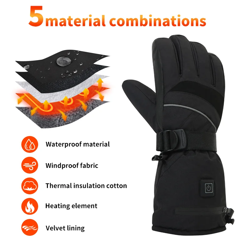 USB Rechargeable Heated Motorc - Touch Screen Gloves incelemesi ve fiyatı
