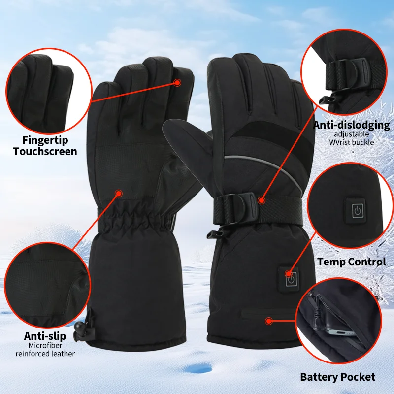 USB Rechargeable Heated Motorc - Touch Screen Gloves incelemesi ve fiyatı